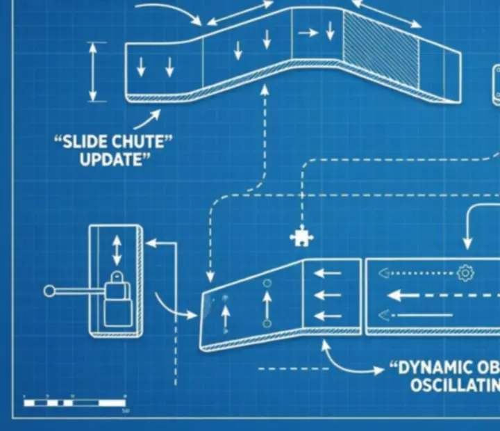 Plansza typu blueprint z nowymi przeszkodami i rampami w Draw Car Master