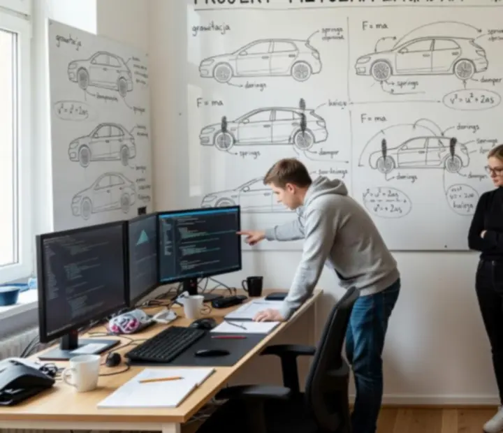 Zespół twórców Draw Car Master omawiający nowe przeszkody