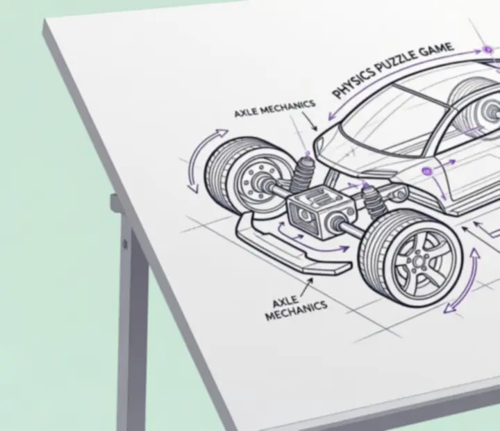 Schemat przykładowej strategii rysowania auta w Draw Car Master